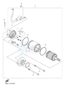 YZF-R1 998 R1 (2CRC 2CRD) drawing STARTING MOTOR