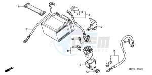 CRF450XC drawing BATTERY