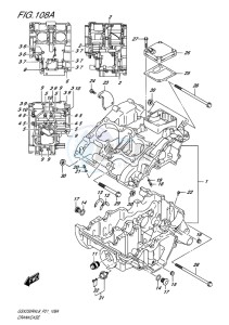 GSX-250 RA drawing CRANKCASE