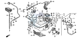 ST1100A drawing FUEL TANK