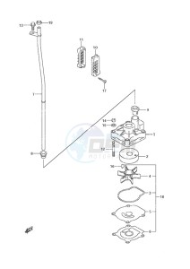 DF 25 V-Twin drawing Water Pump