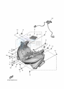 CZD300P-AB XMAX 300 POLICE (BGS4) drawing ELECTRICAL 3