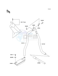 JET SKI 800 SX-R JS800A6F FR drawing Bilge System