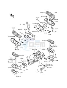 VULCAN_1700_VOYAGER_ABS VN1700BFF GB XX (EU ME A(FRICA) drawing Footrests