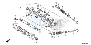 NC750XAG NC750X Europe Direct - (ED) drawing CAMSHAFT/ VALVE