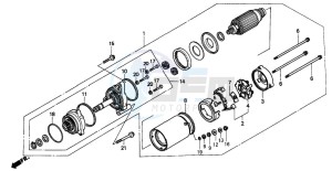 GL1500A GOLDWING ASPENCADE drawing STARTING MOTOR