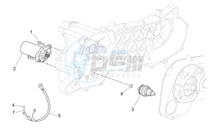 Mojito 50 Custom eng. Piaggio drawing Starter motor