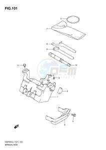 GSF650 (E21) Bandit drawing MANUAL BOX (GSF650AL1 E21)