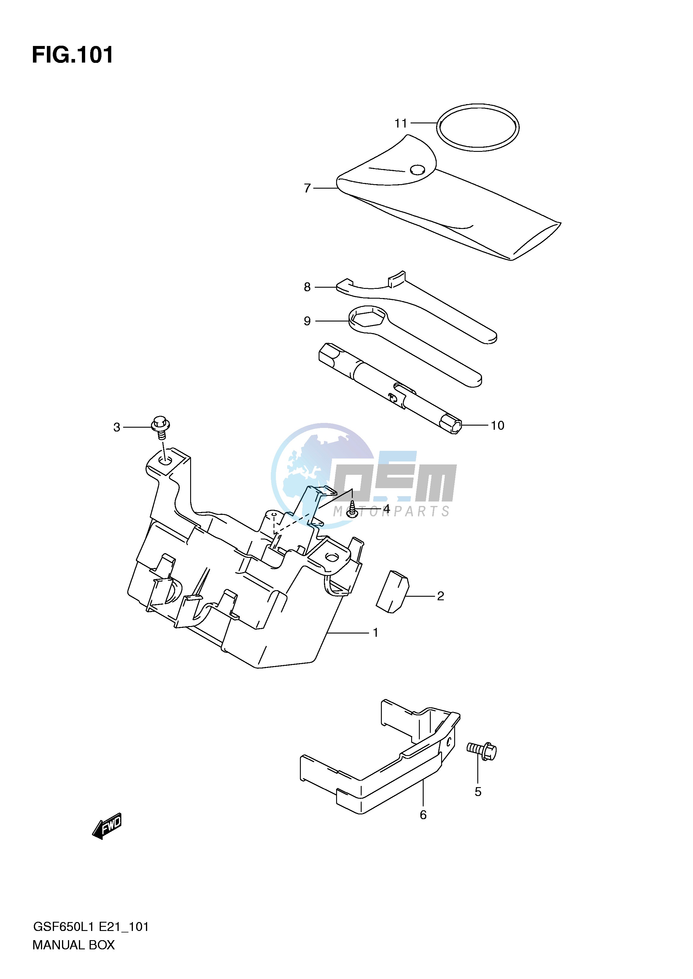 MANUAL BOX (GSF650AL1 E21)