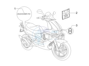 Runner 125 VX 4t Race e3 drawing Plates - Emblems