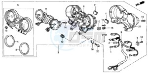 CB600F2 CB600S drawing METER (CB600F3/4)