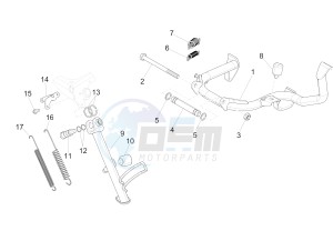 GTS 125 4T ie Super E3 (EMEA) (E, I) drawing Stand/s