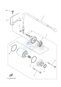 YFM450FWAD YFM45FGPB GRIZZLY 450 EPS (1CTK 1CTL) drawing STARTING MOTOR