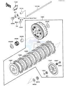 VN 700 A [LTD] (A1) [LTD] drawing CLUTCH