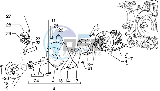 Flywheel magneto