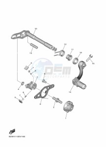 YZ450F (B2WA) drawing SHIFT SHAFT