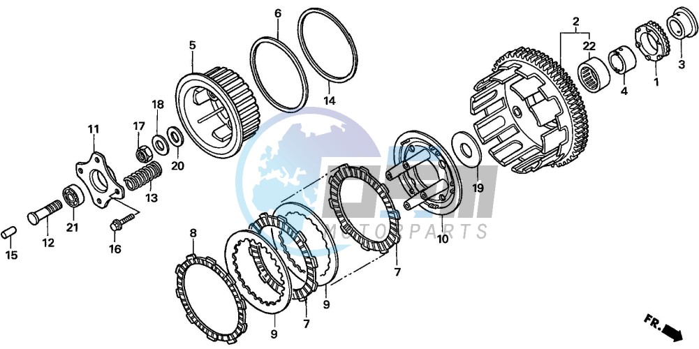 CLUTCH (CBF600S6/SA6/N6/NA6)