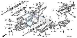 TRX420FA9 Australia - (U) drawing FRAME BODY