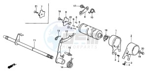 CT110 drawing GEARSHIFT DRUM