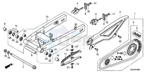 NC700XDD NC700X Dual Cluth ABS 2ED - (2ED) drawing SWING ARM