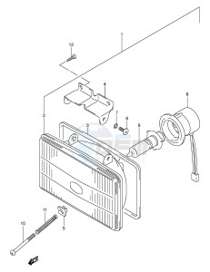 DR-Z400 (E3-E28) drawing HEADLAMP (MODEL K2 K3 K4)