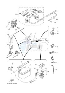 MTM690-U MTM-690-U XSR700 (B342 B342) drawing ELECTRICAL 1