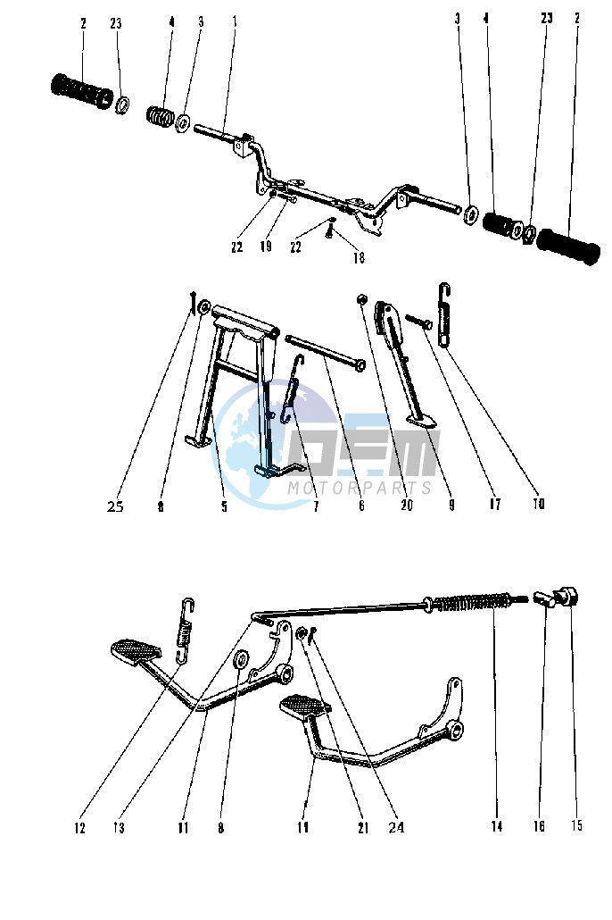 FOOTRESTS_STANDS_BRAKE PEDAL -- 69-73- -