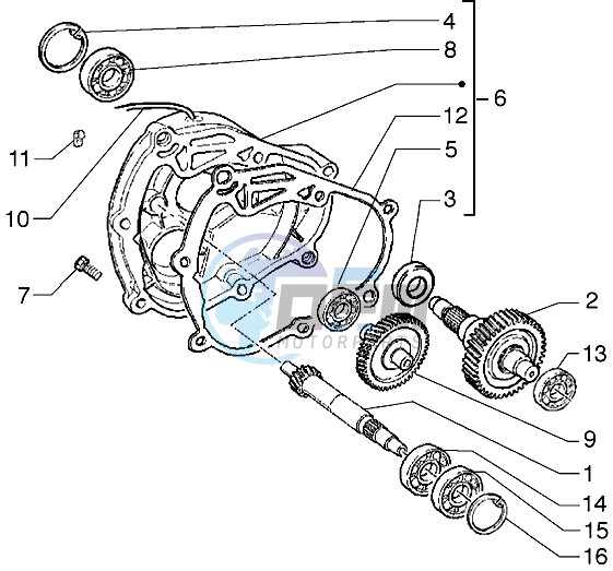 Rear wheel shaft