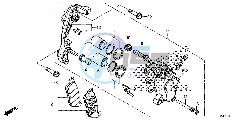 FRONT BRAKE CALIPER