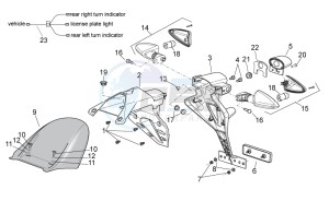 Tuono 1000 v4 R Std APRC drawing Rear body II