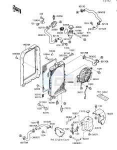 VN 1500 B [VULCAN 88 SE] (B1-B3) [VULCAN 88 SE] drawing RADIATOR