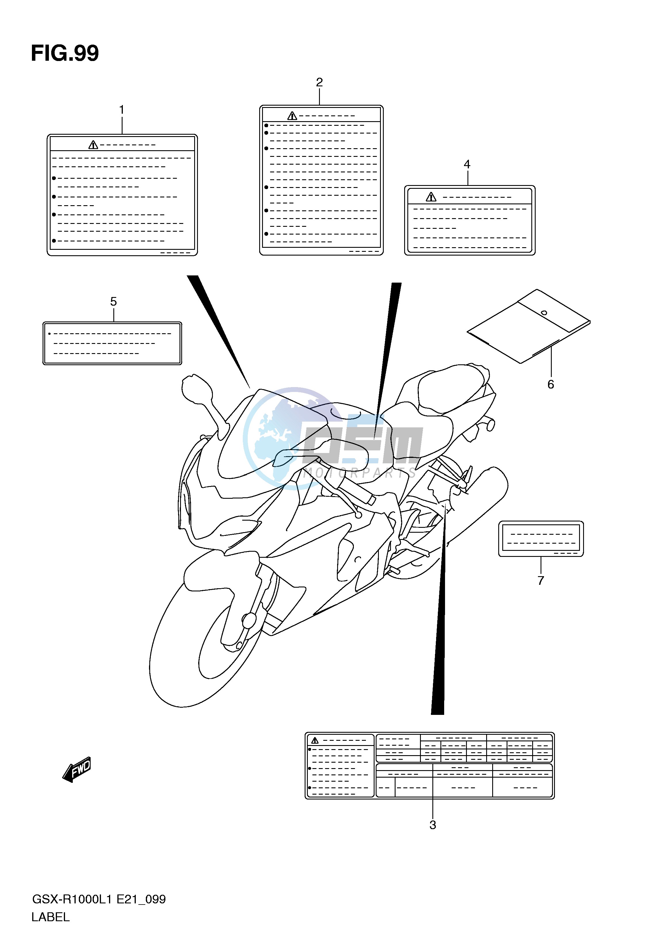 LABEL (GSX-R1000L1 E14)