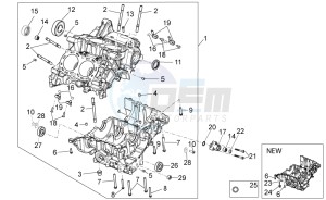 RSV4 1000 APRC Factory ABS (AU, CA, EU, J, RU, USA) drawing Crank-case I