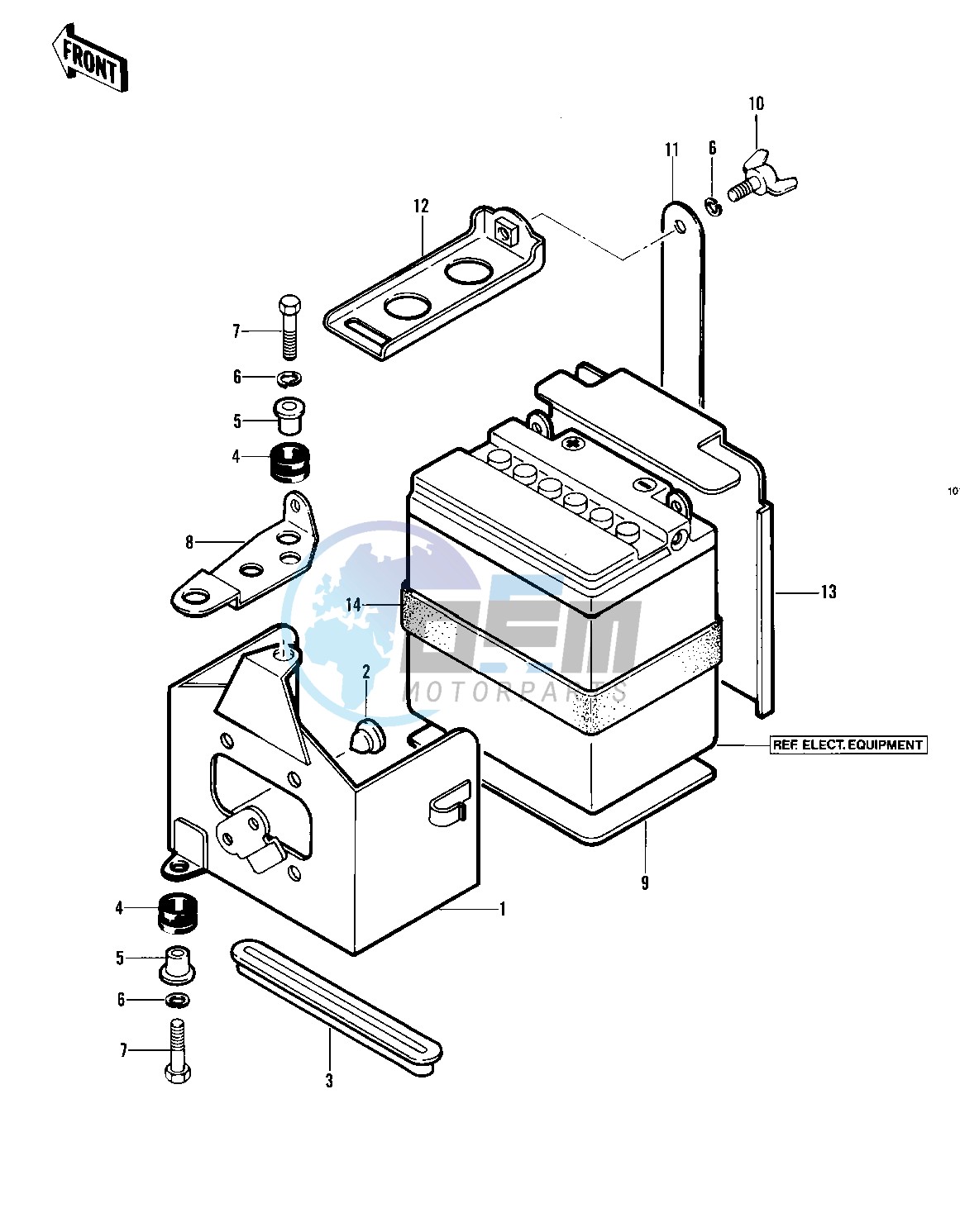 BATTERY CASE -- 82 A1- -