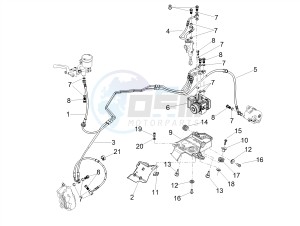 RSV4 1000 RR E4 ABS (NAFTA) drawing ABS Brake system