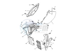 YZ 125 drawing SIDE COVERS