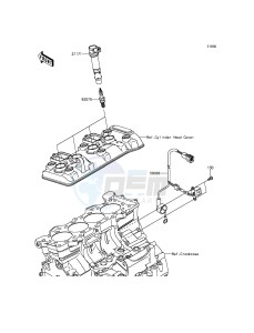 NINJA ZX-6R ZX600RGF FR GB XX (EU ME A(FRICA) drawing Ignition System