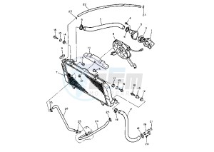 FZR 1000 drawing RADIATOR-HOSE