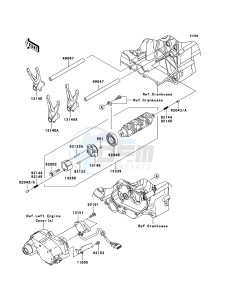 VN1700_CLASSIC_TOURER_ABS VN1700DEF GB XX (EU ME A(FRICA) drawing Gear Change Drum/Shift Fork(s)