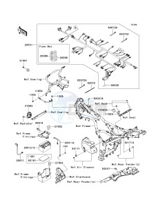 EX250 J [NINJA 250R] (J8F-J9FA) J9FA drawing CHASSIS ELECTRICAL EQUIPMENT