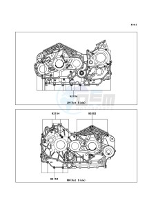 VN1700_VOYAGER_CUSTOM_ABS VN1700KCF GB XX (EU ME A(FRICA) drawing Crankcase Bolt Pattern