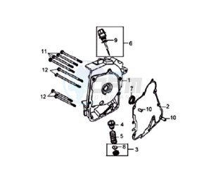 ORBIT 50 drawing CRANKCASE RIGHT