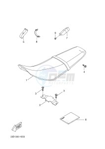 WR125R (22B7 22B7 22B7) drawing SEAT