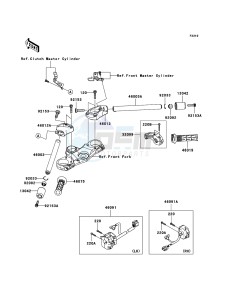 ZZR1400 ZX1400A6F FR GB XX (EU ME A(FRICA) drawing Handlebar