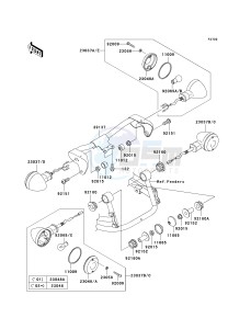 VN 800 G [VULCAN 800 DRIFTER] (E1-E5) [VULCAN 800 DRIFTER] drawing TURN SIGNALS