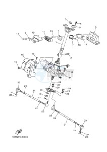 YFM450FWAD YFM45FGPHD GRIZZLY 450 IRS (1CTX 1CTY) drawing STEERING