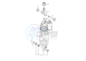 YZF R6 600 drawing REAR SUSPENSION