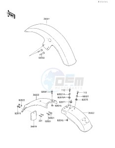 KZ 305 B [LTD] (B2-B3) [LTD] drawing FENDERS