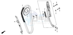 CB250 TWO FIFTY drawing CAM CHAIN/TENSIONER