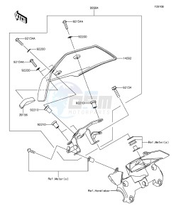 Z1000 ABS ZR1000GEF FR GB XX (EU ME A(FRICA) drawing Accessory(Meter Cover)